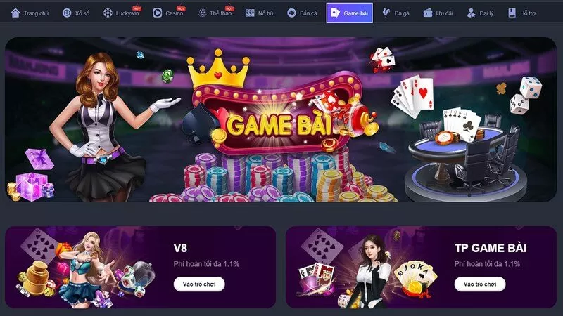 Game bài là hình thức giải trí thu hút lượng lớn người chơi Game bài là hình thức giải trí thu hút lượng lớn người chơi