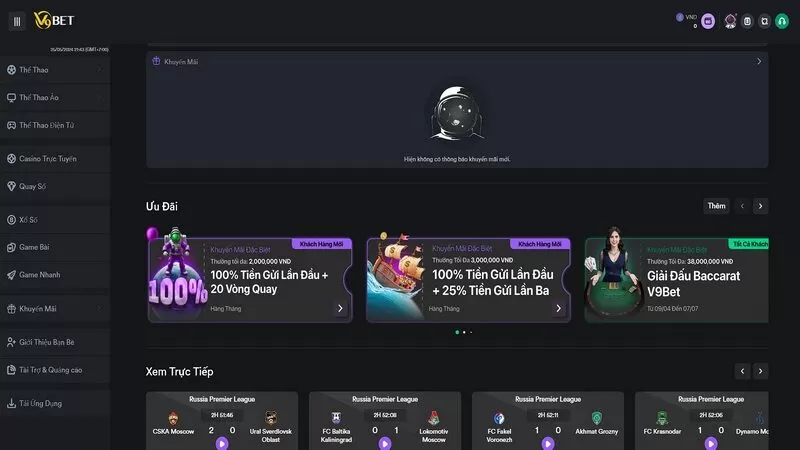 V9Bet là điểm đến yêu thích hàng đầu của mọi bet thủ V9Bet là điểm đến yêu thích hàng đầu của mọi bet thủ